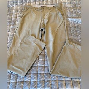 Adidas cross-hatch golf pants, tan, stretchy and comfortable!